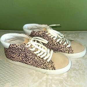MADEWELL MWL SIDEWALK LEOPARD PRINT HI TOP SNEAKERS SIZE Women’s 9.5M | Men’s 8M